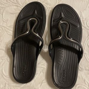 Almost new Crocs flip flops